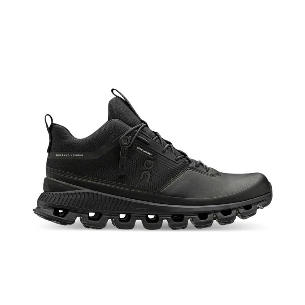 On Running Women's Cloud Hi Waterproof Running Shoe - All Black - Regular (B)