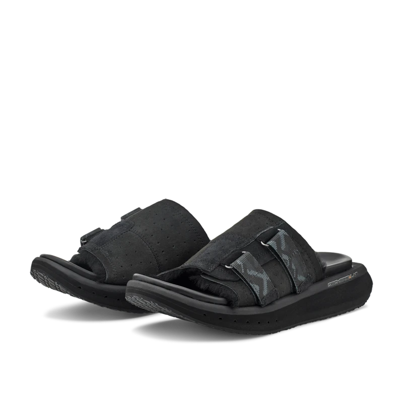Women's KO-Z Slide Sandal - Black/Dark Grey- Regular (B) - Image 5
