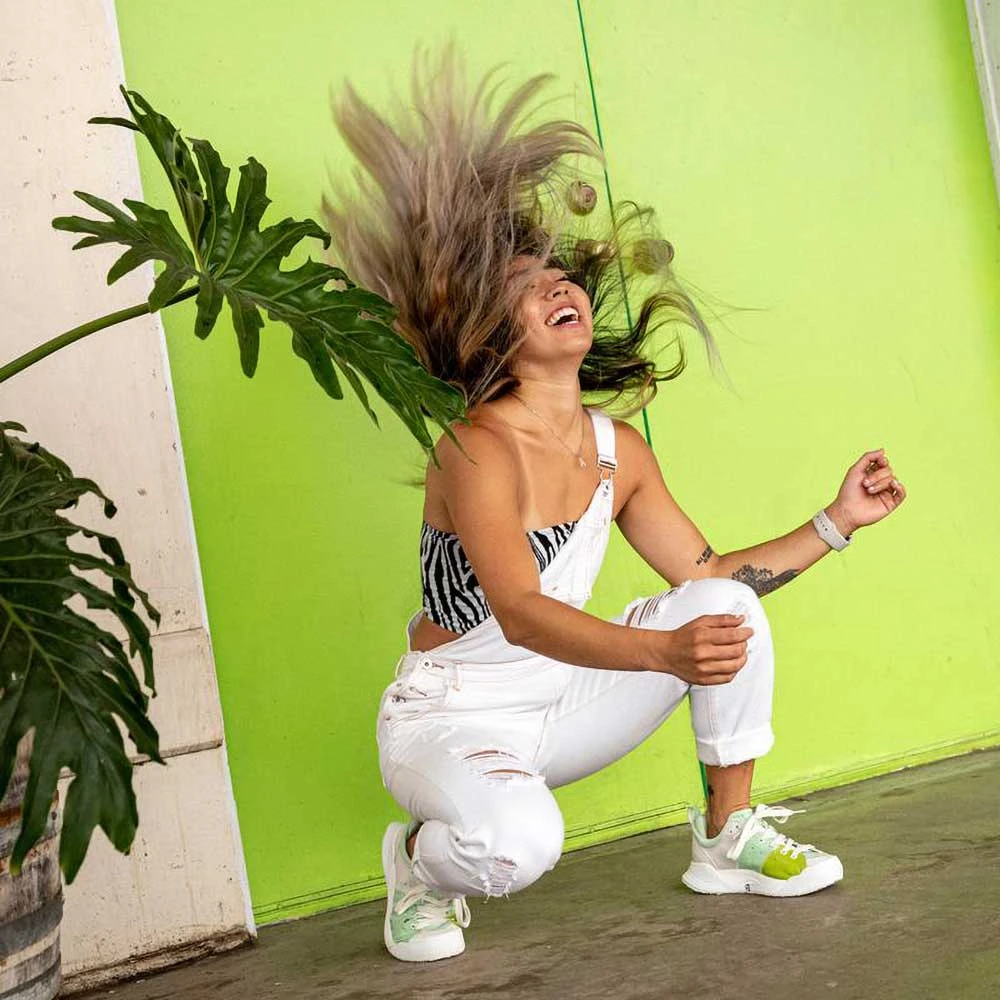 Women's X-SCAPE NBK Low Sneaker - Blanc/Mint - Regular (B) - Image 7