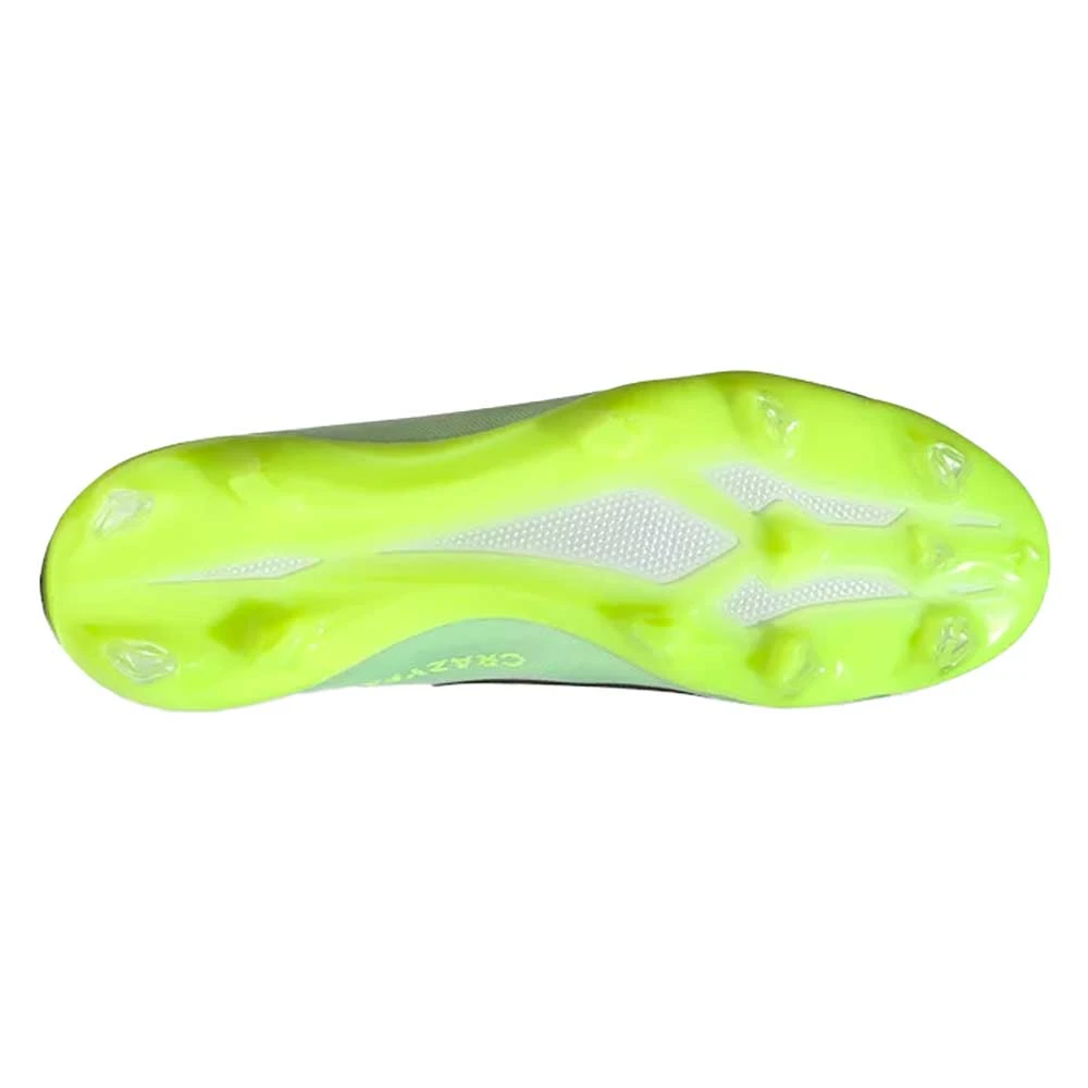 Unisex Adidas X CRAZYFAST.2 FG Soccer Shoe - White, Core Black, Lucid Lemon - Regular (D) - Image 5